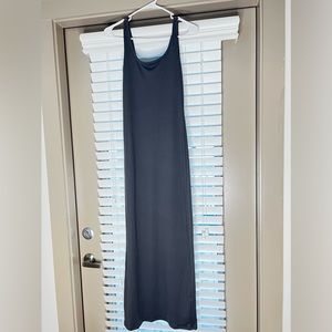 Ash Grey Zenana Scoop Neck Sleeveless Maxi Dress